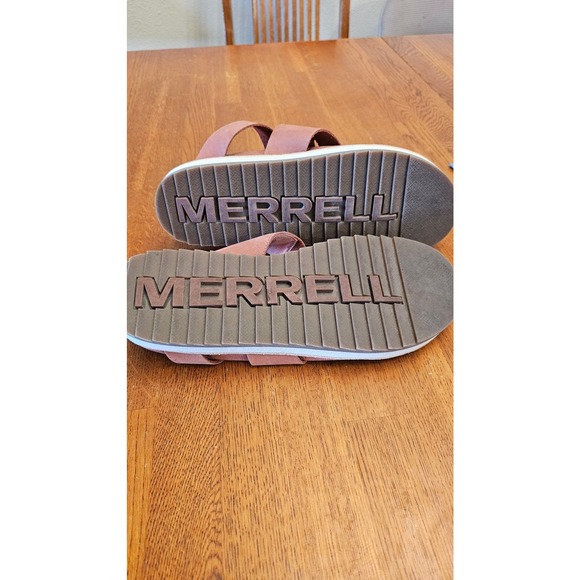 Merrell, rust‎ colored leather sandals, Size 8 main image 0